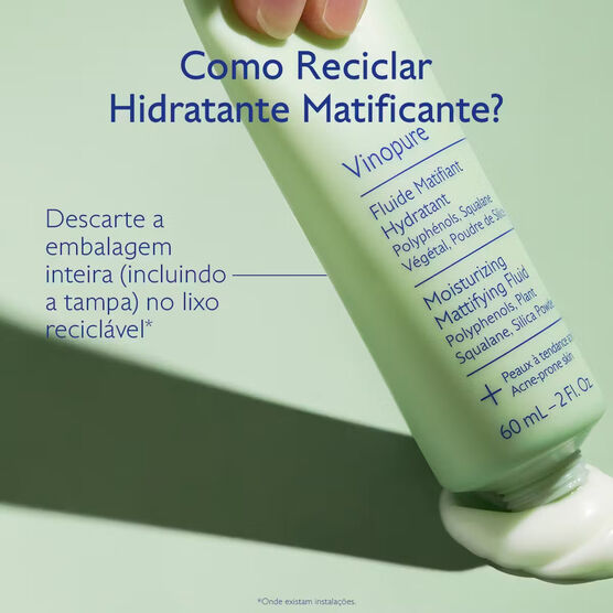 Fluido Matificante Hidratante Caudalie Vinopure
